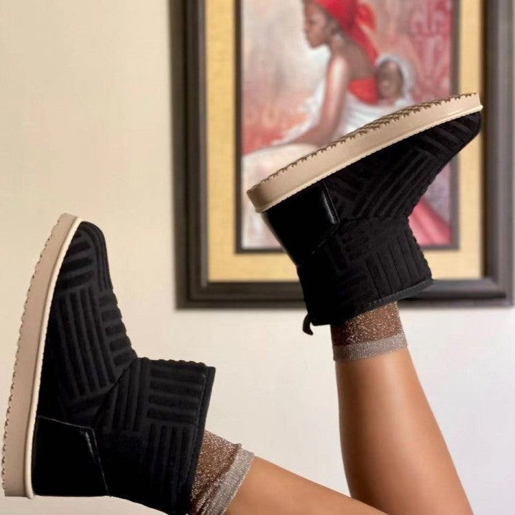 Take Your Chance Fleece Snow Boots