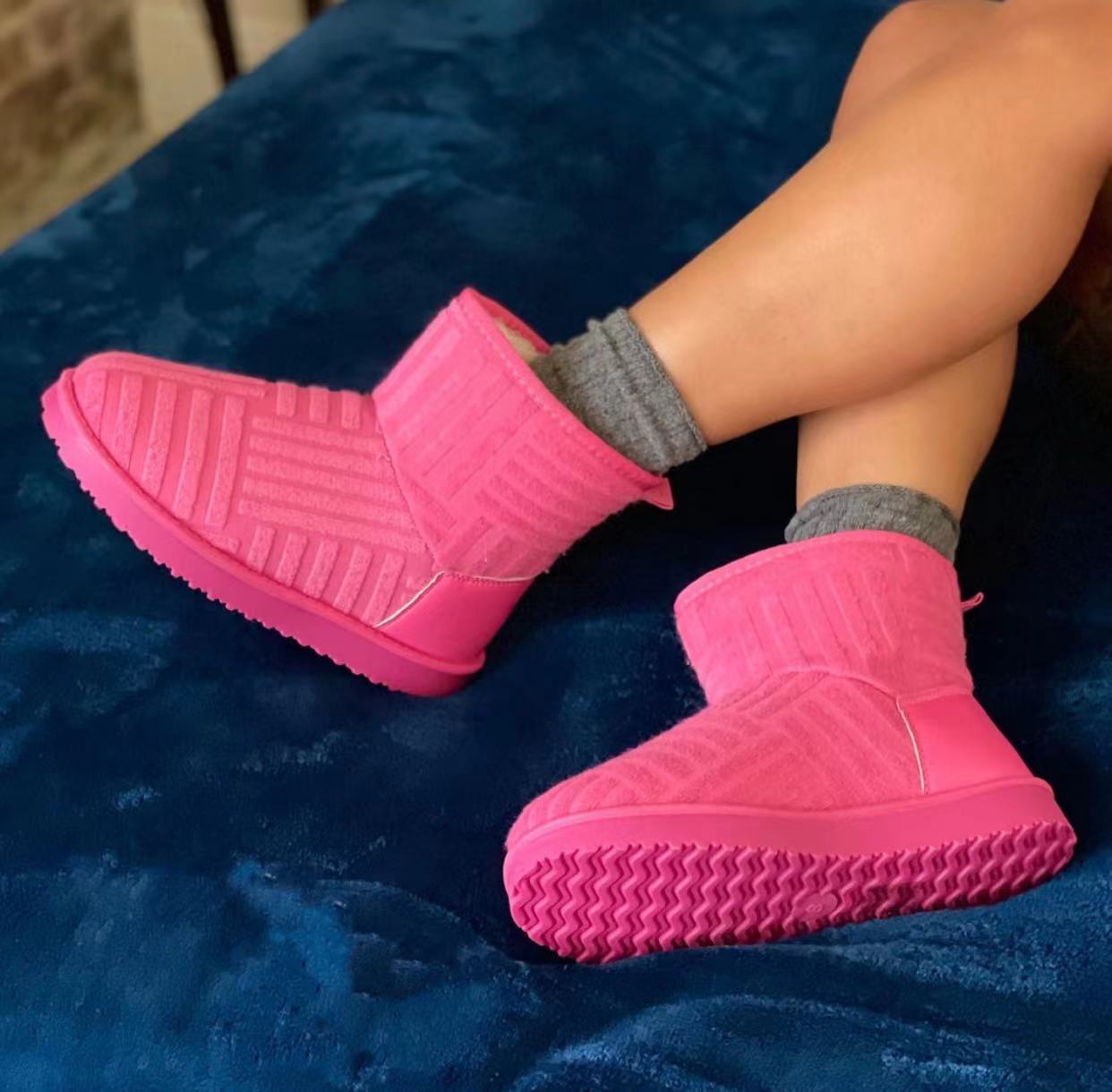 Take Your Chance Fleece Snow Boots