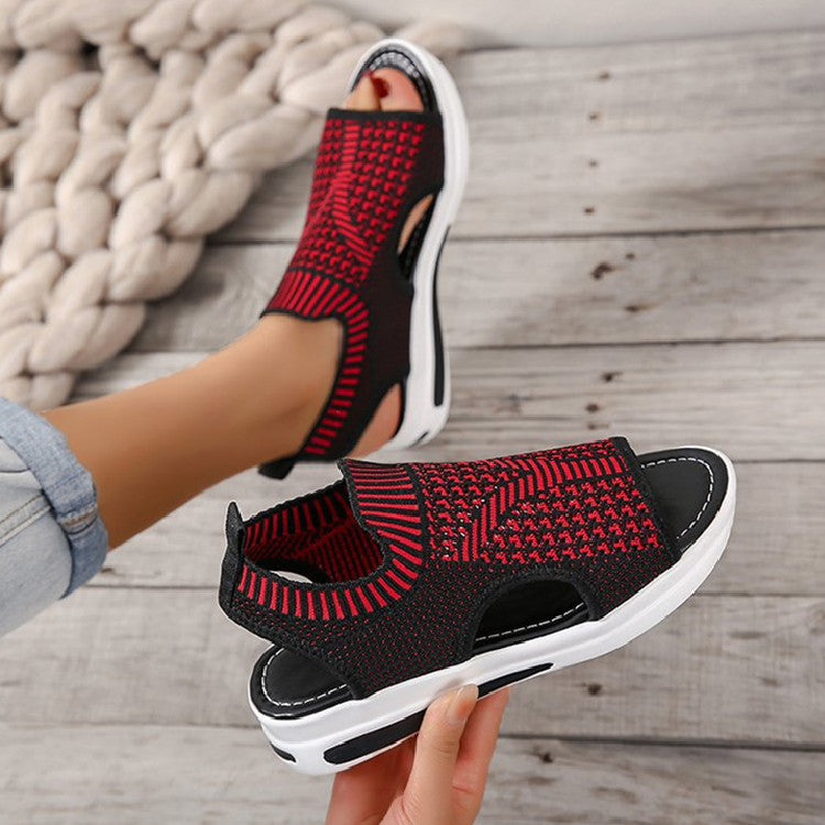 Mesh Knitted Breathable Elastic band Sandals