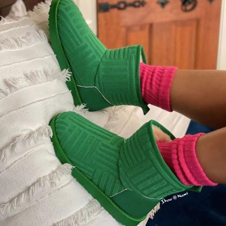 Take Your Chance Fleece Snow Boots