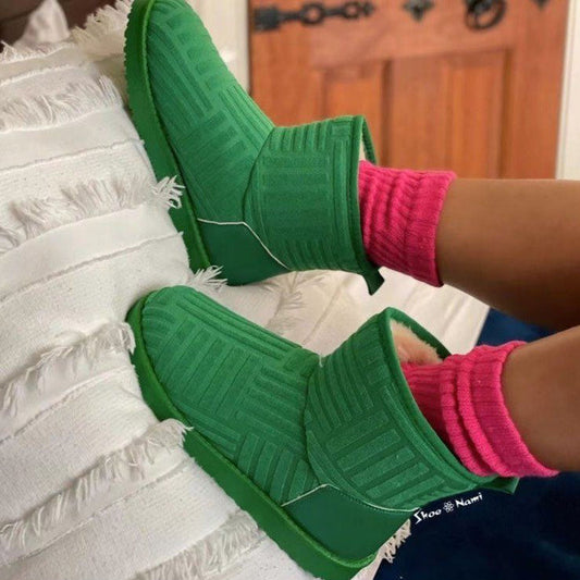 Take Your Chance Fleece Snow Boots