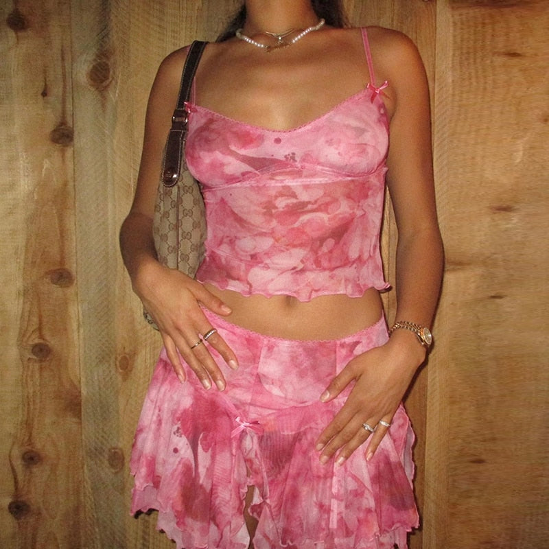 'Til Our Eyes Meet Skirt Set