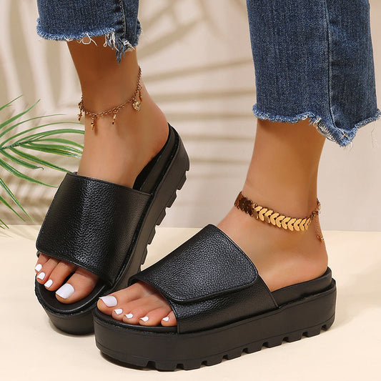 Waterproof Top Velcro Adjustment Sandals