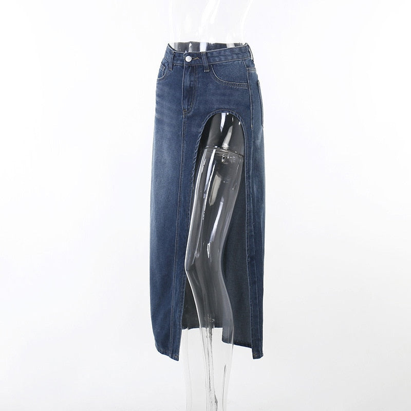 A Grey Area Maxi Skirt