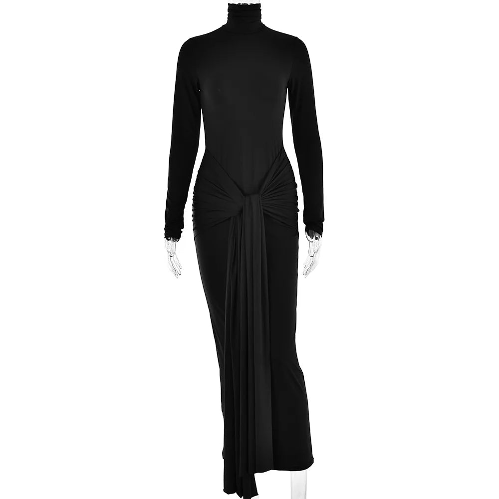 A Giant Spot Light Maxi Dress