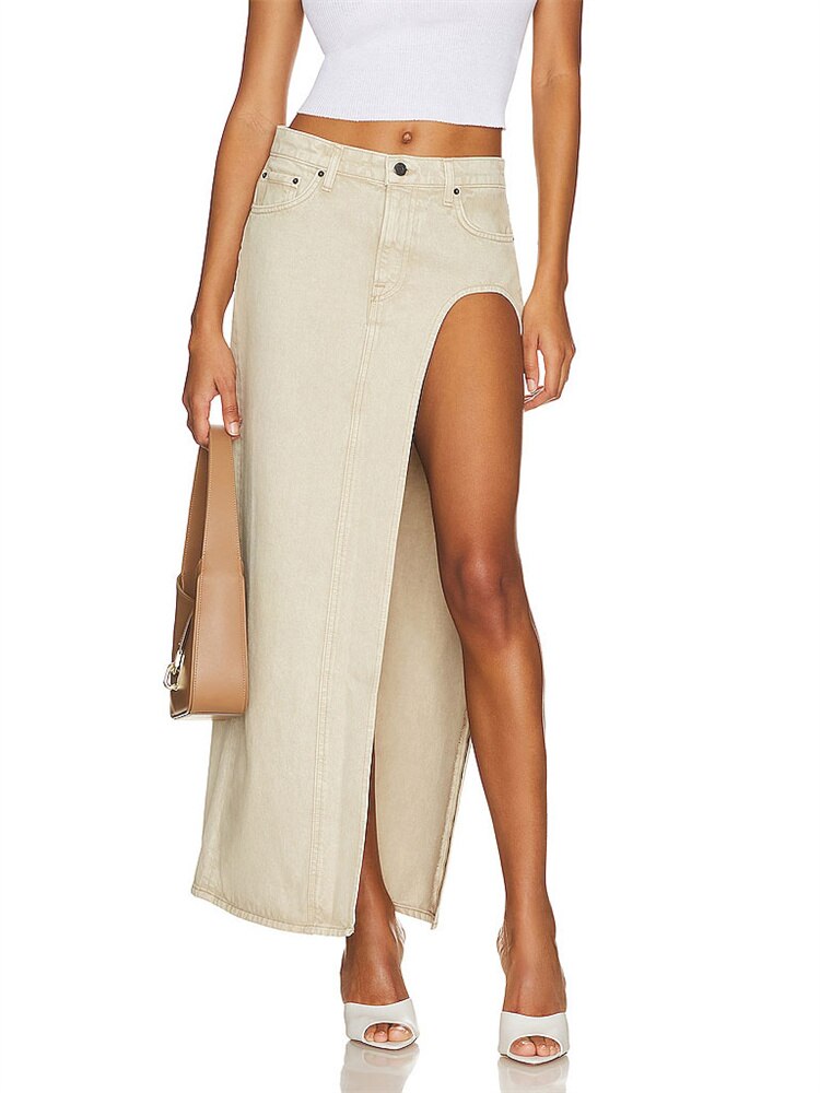 A Grey Area Maxi Skirt