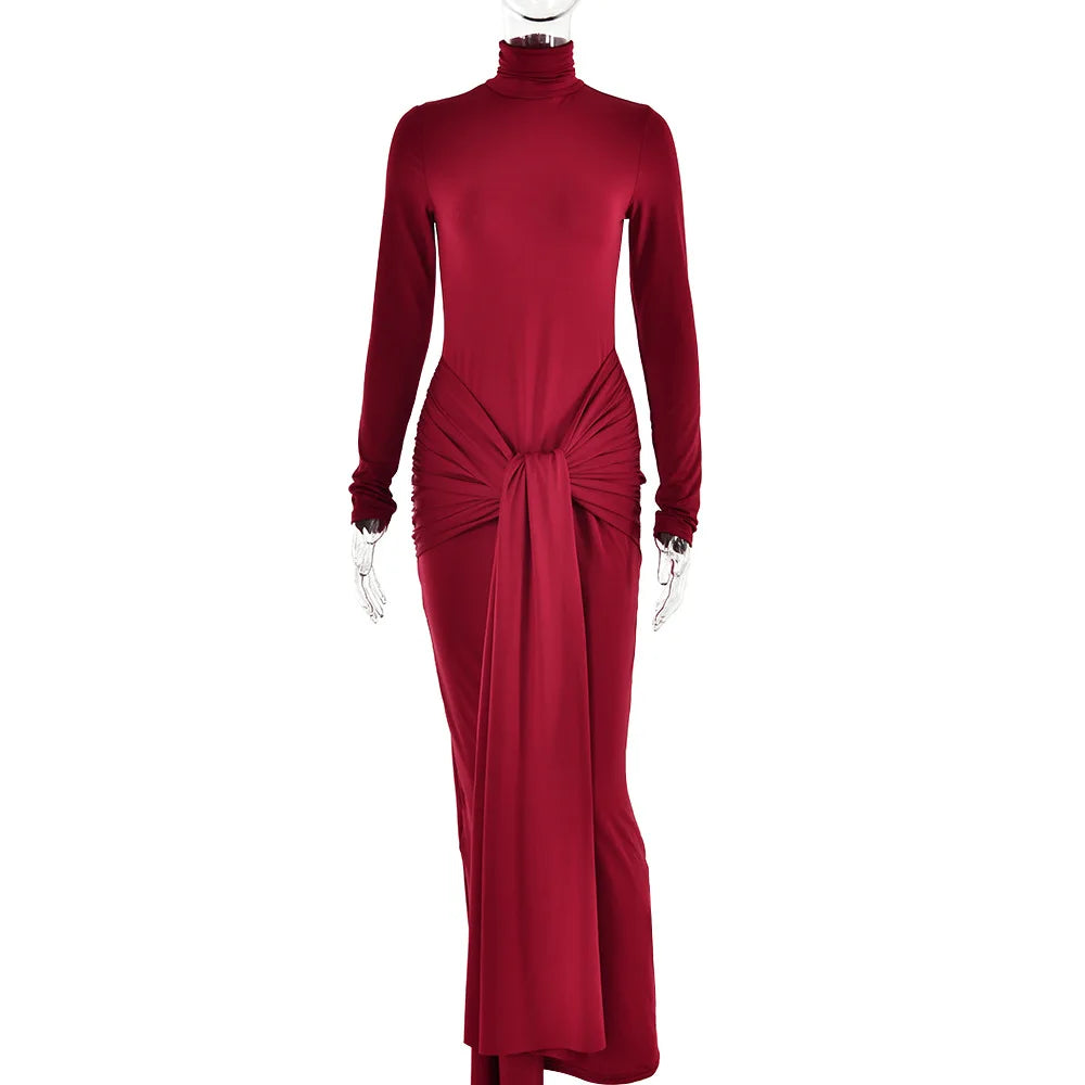 A Giant Spot Light Maxi Dress