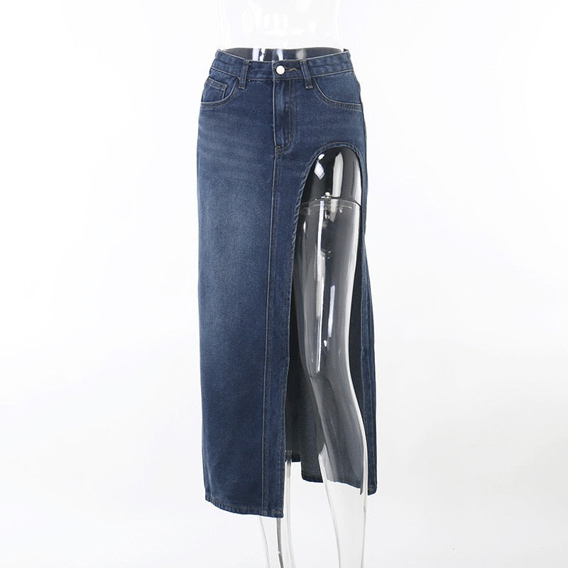 A Grey Area Maxi Skirt