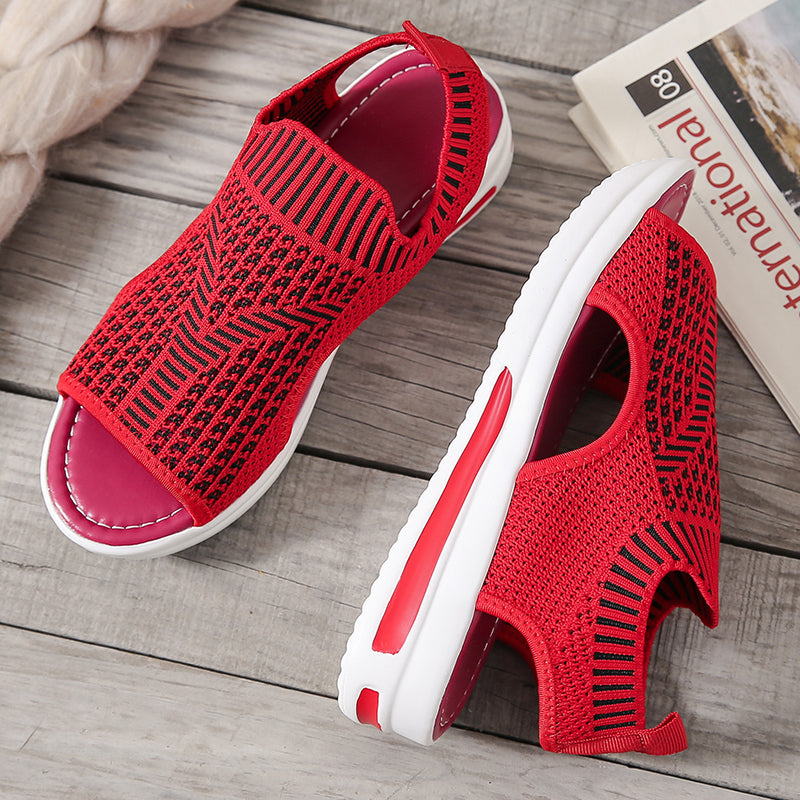Mesh Knitted Breathable Elastic band Sandals