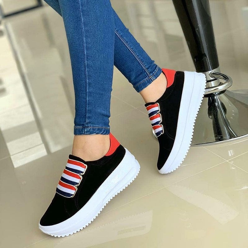 Women's Platform Round Toe Daily Casual Shoes