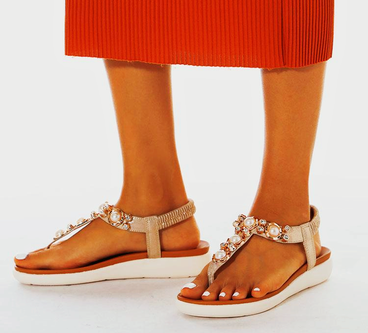 Comfortable Pearl On Cloud Sandals