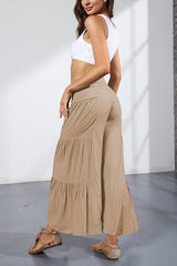 Bandage Casual Women's Wide Leg Pants