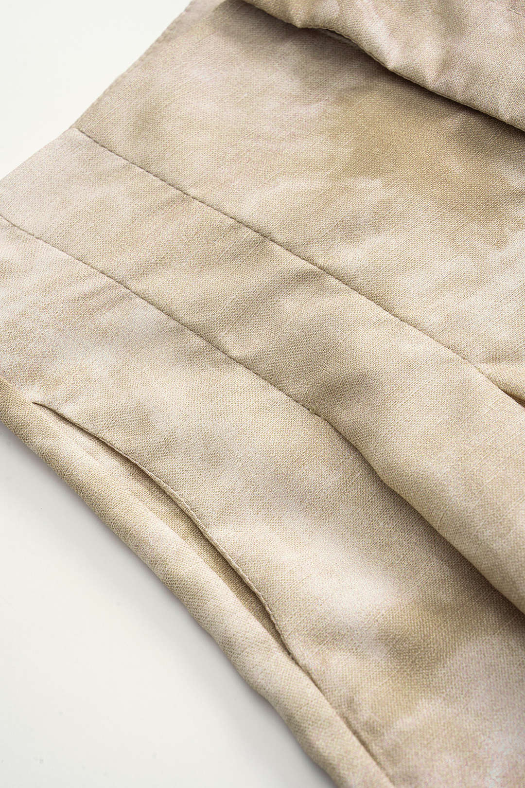 Tie Dye Linen Backless Sleeveless Halter Neck Top And High Waist Wide Leg Pants Set