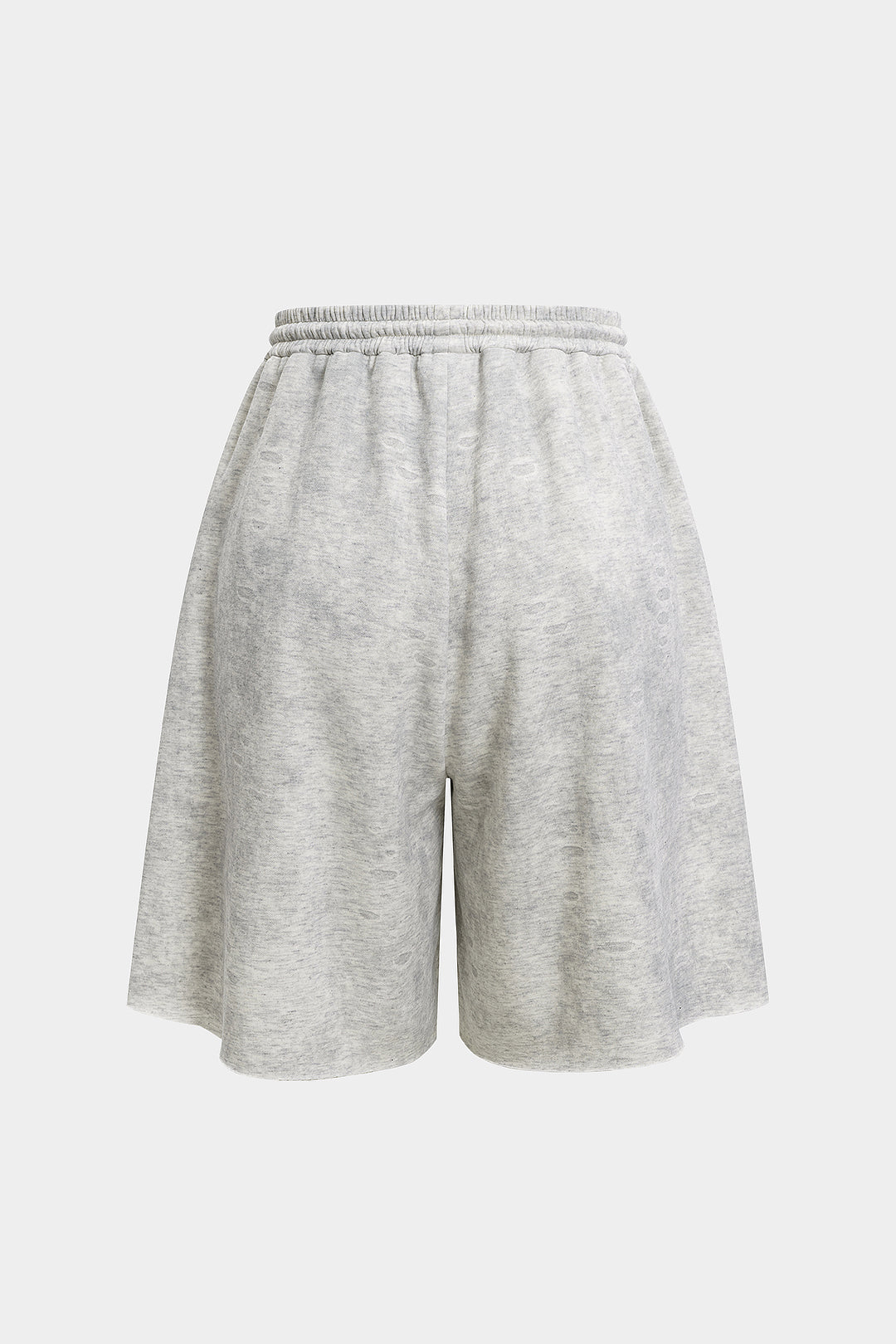 Washed High Waist Tie-Up Shorts