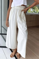 Summer High Waist Wide Leg Pants Loose Long Wide Leg Pants