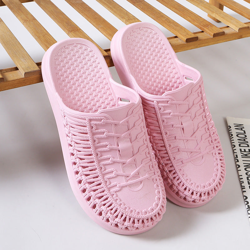 Women's Toe Cap Outdoor Hollow Beach Hole Slippers