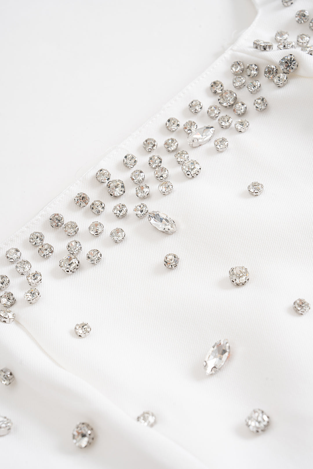 Square Neck Rhinestone Ruched Sleeveless Mini Dress