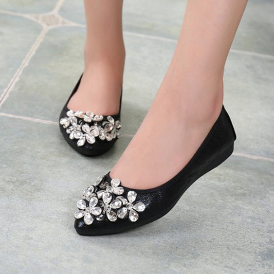 Rhinestone Flats Casual Comfort Dressy Flats