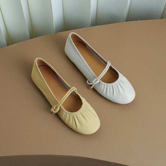 Joyceta Round Toe Block Heels Mary Jane Shoes