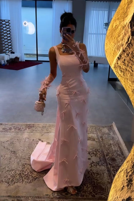 Sexy Sling Slim-Fit Bow Hem Temperament Dress
