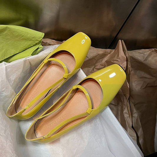 Jakia Square Toe Block Heels Mary Jane Shoes