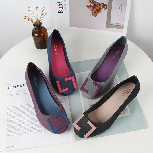 Women's Fashion Summer Wedge Round Toe Square Sandals
