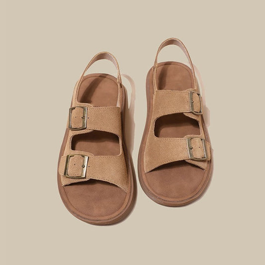 Women's Thick-soled Summer Outdoor Beach Fishing Word Sandals