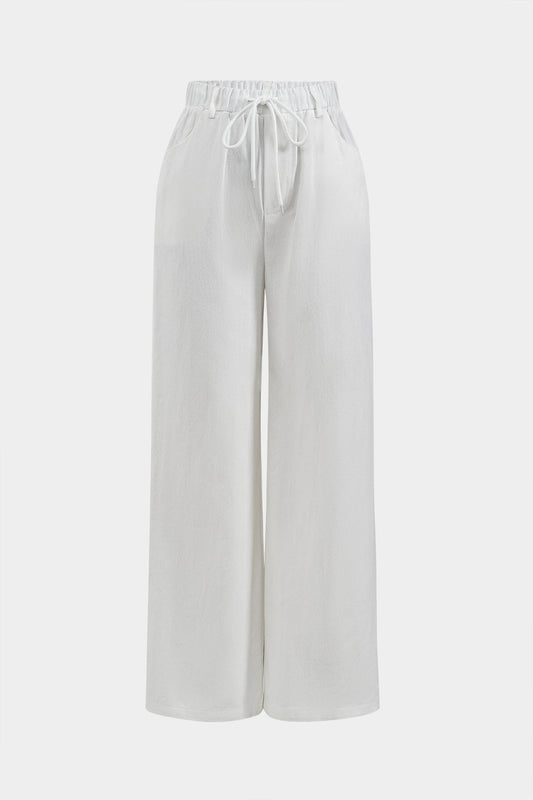 Tie-Up  Wide Leg Trousers