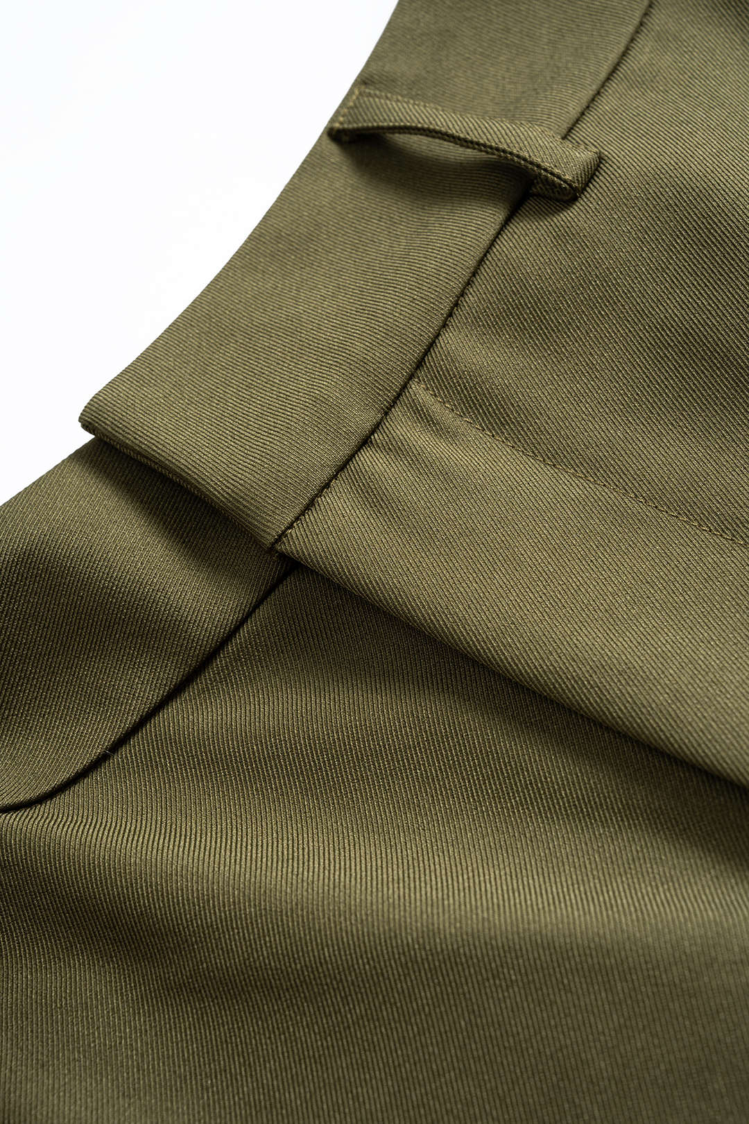 Zipper Fake Pocket Trousers