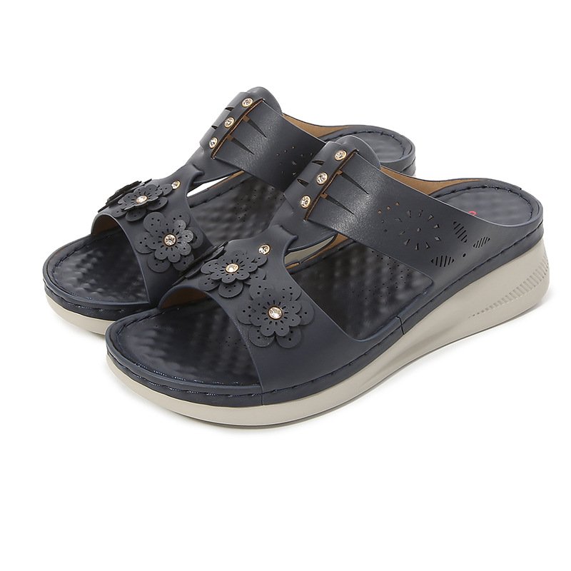 Rhinestone Flower Casua Light And Non-slip Sandals