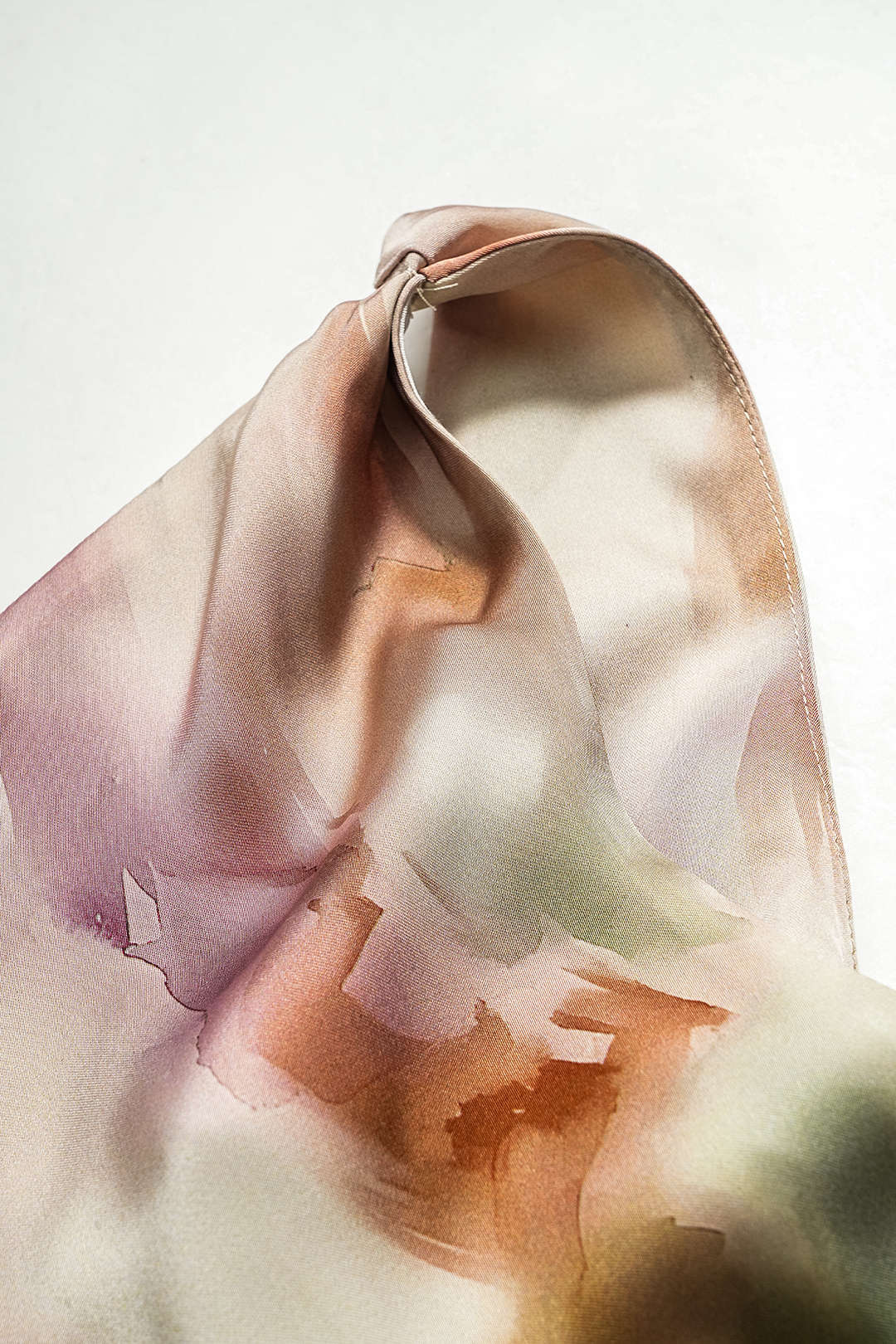 Watercolor Print Satin Cami Top