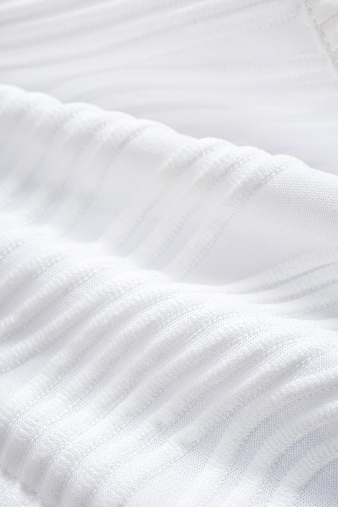 Texture Zipper Strapless Tube Top