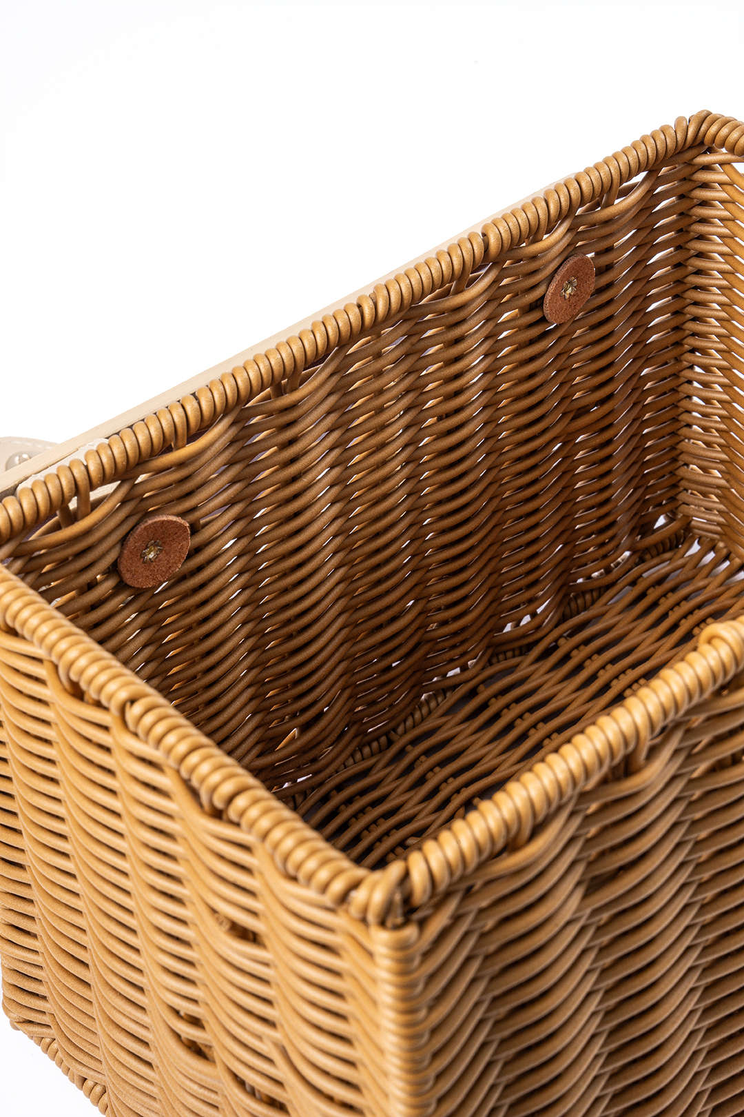 Woven Textured Open Top Tote Bag