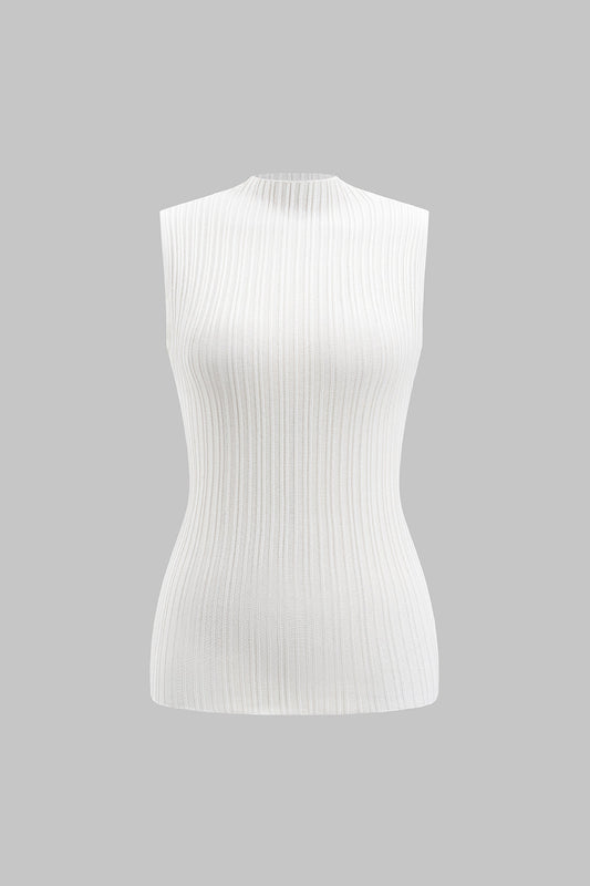 Texture Sleeveless Tank Top