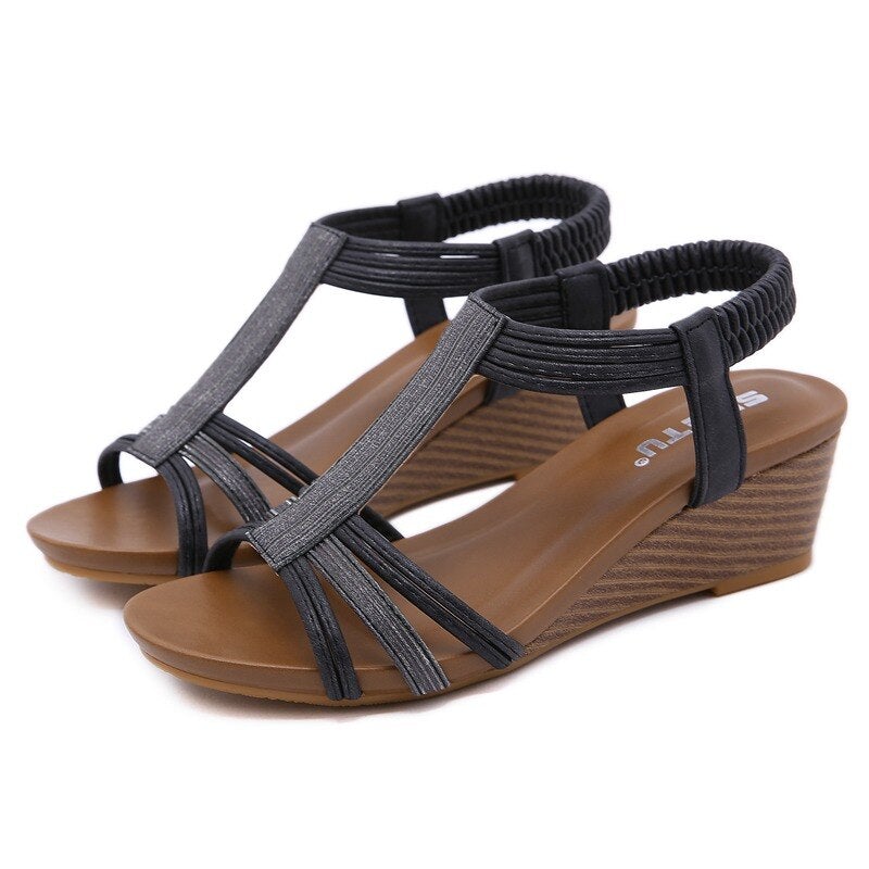 slope heel women sandals summer new national style