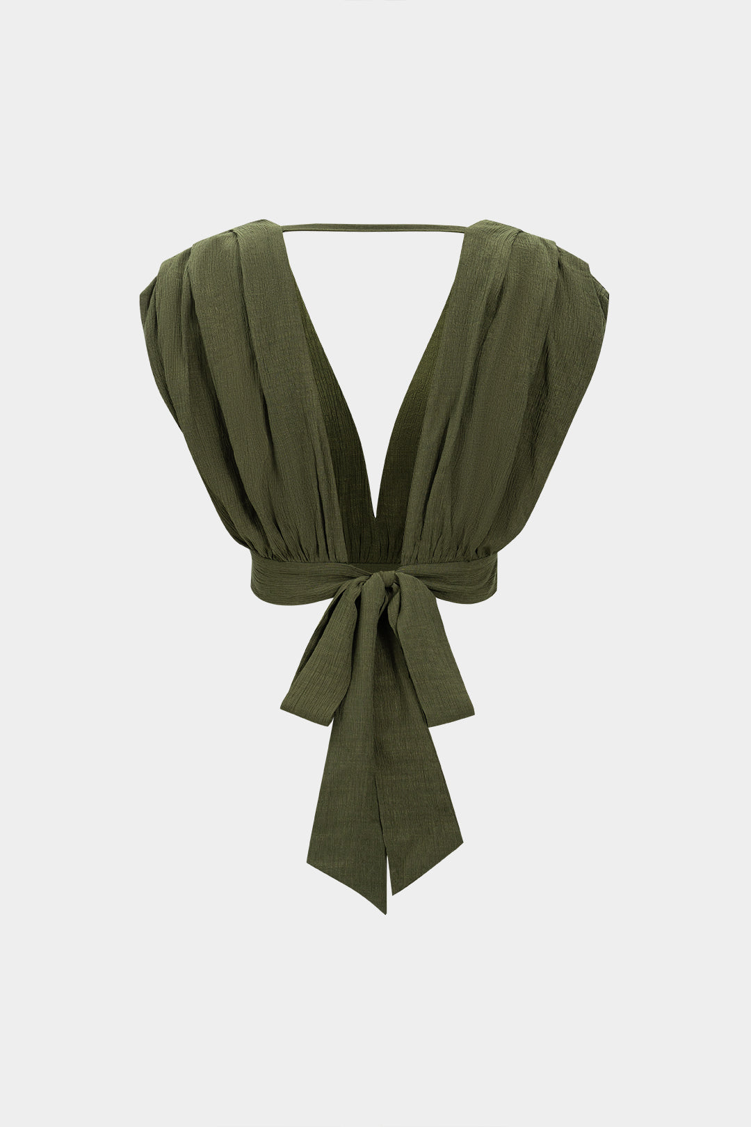 V-Neck Tie-Back Backless Tank Top