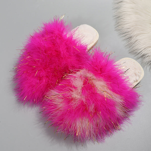 Comfy Candy Color Fuzzy Slippers