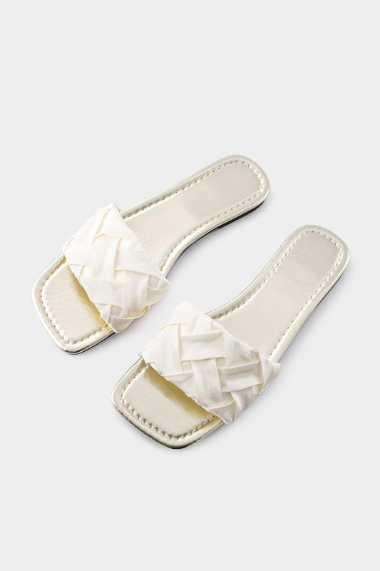 Square Toe Flat Slippers