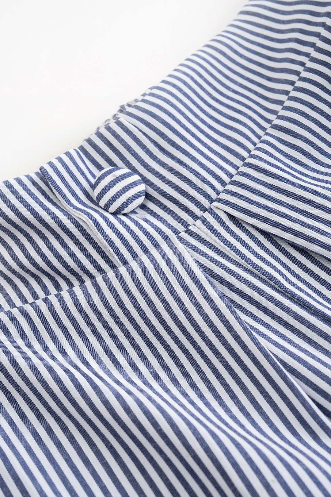 Stripes Print High Slit Sleeveless Trousers Set