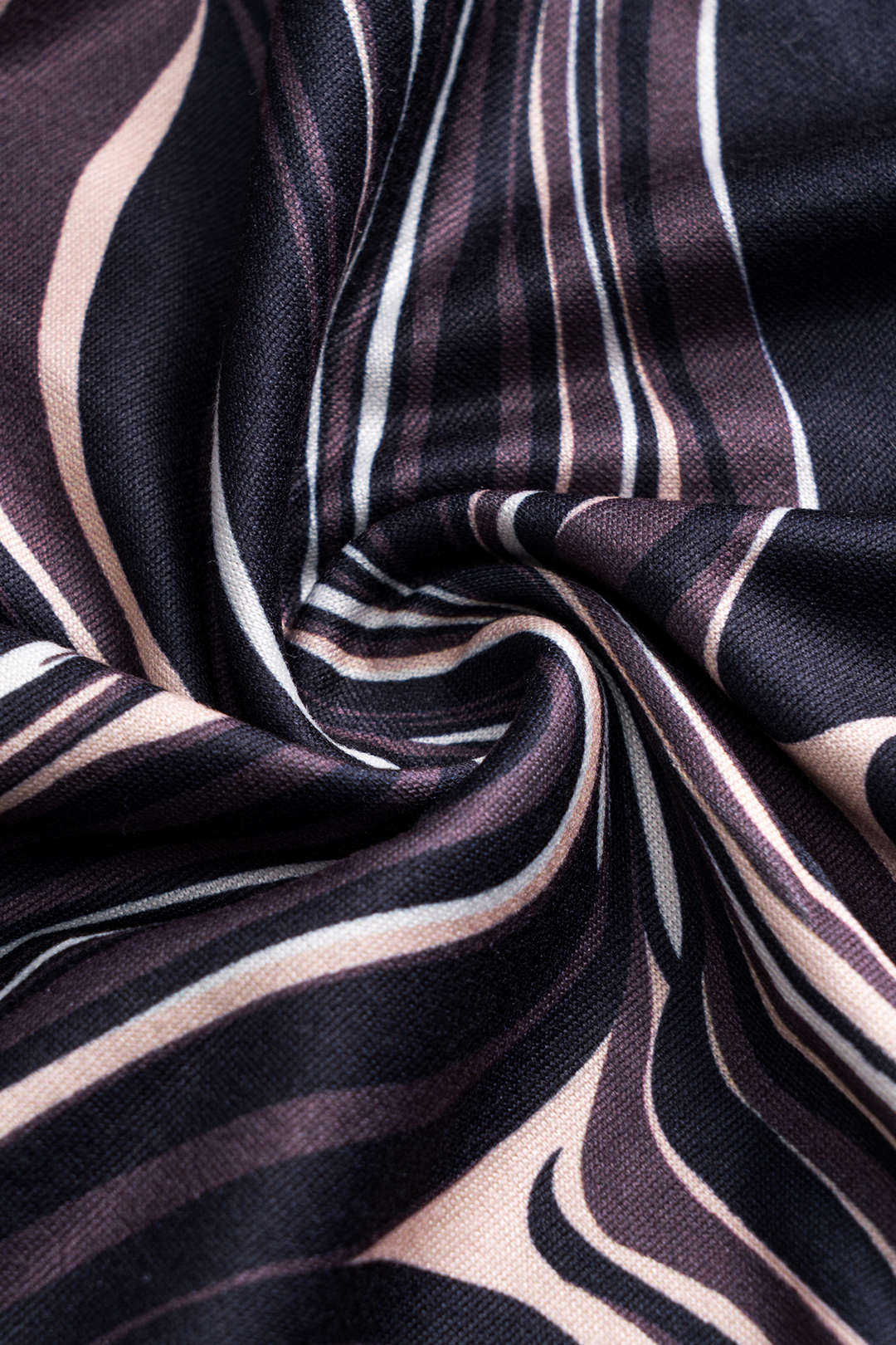 Stripe Print Ruched Mini Skirt