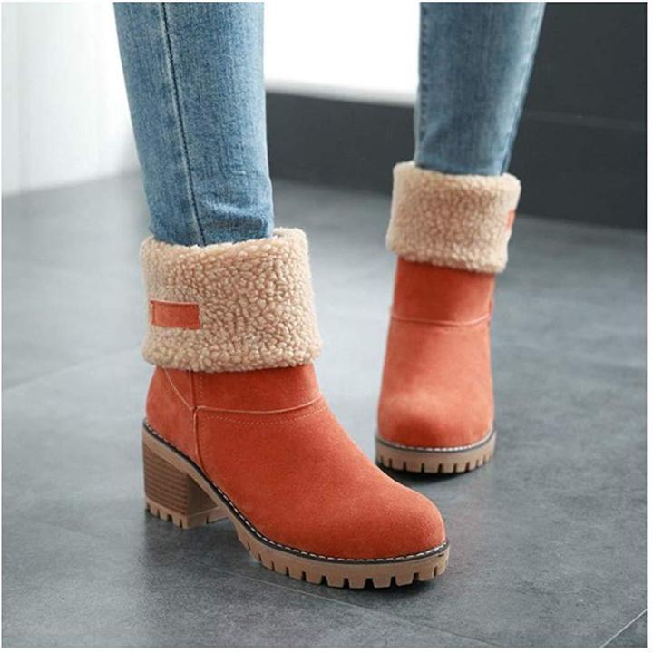 🔥Black Friday promotion🔥COSY Winter Premium Women Suede Snow Chunky Ankle Boots