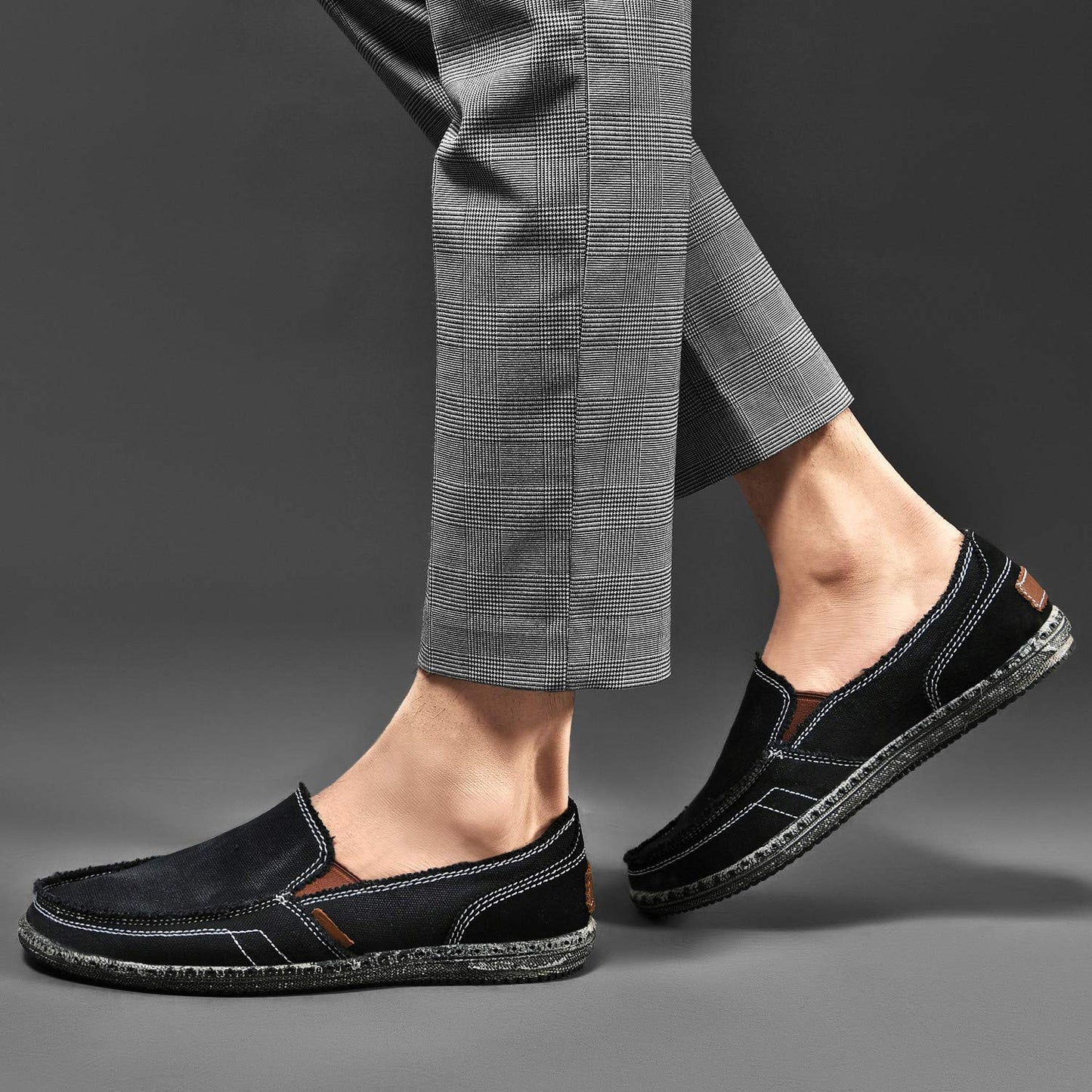 Men's Canvas Non-slip Soft Sole Peas Shoes