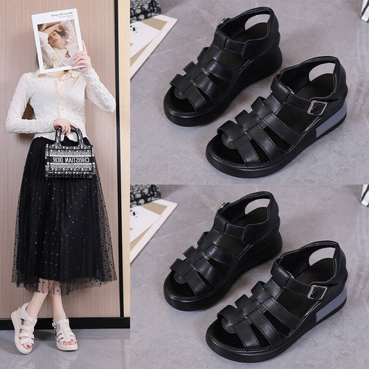Women's Buckle Summer Korean Style Open Toe Sandals