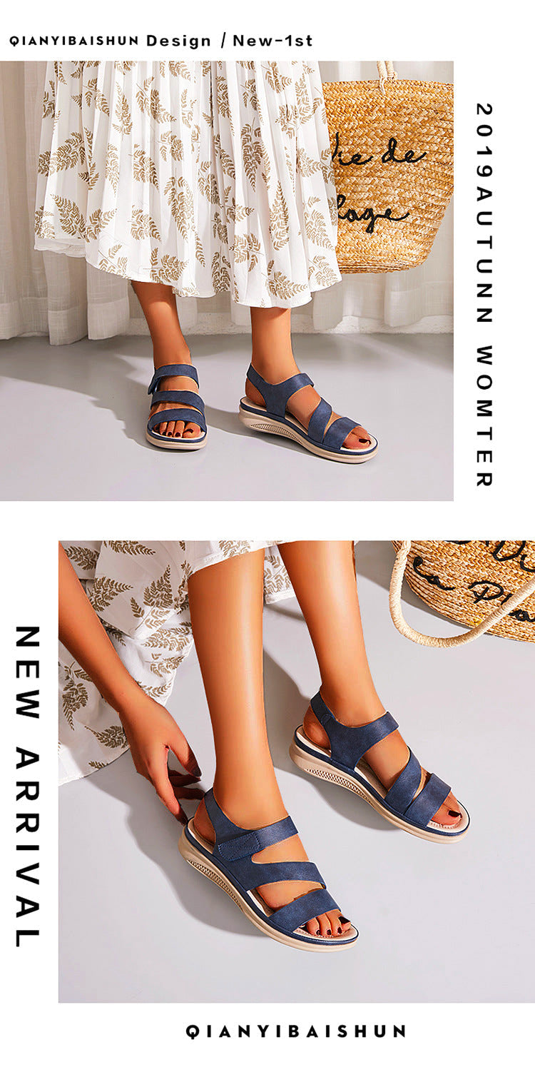 Casual Lightweight Vintage Wedge Comfort Sandals