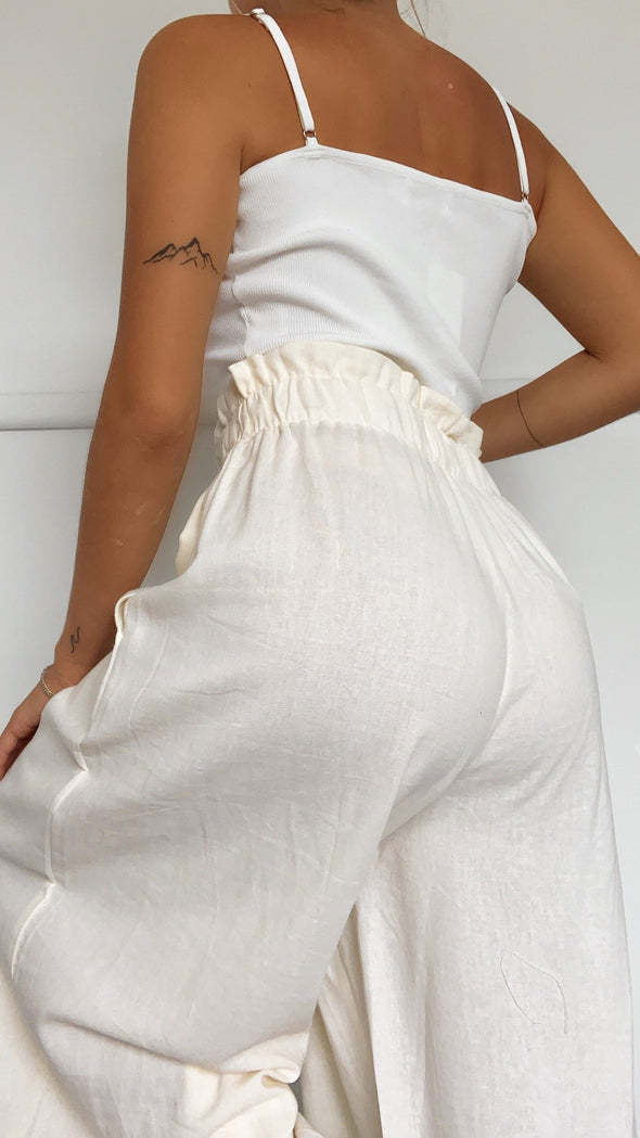 Summer High Waist Wide Leg Pants Loose Long Wide Leg Pants