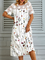 Wildflower Fantasies White Midi Dress