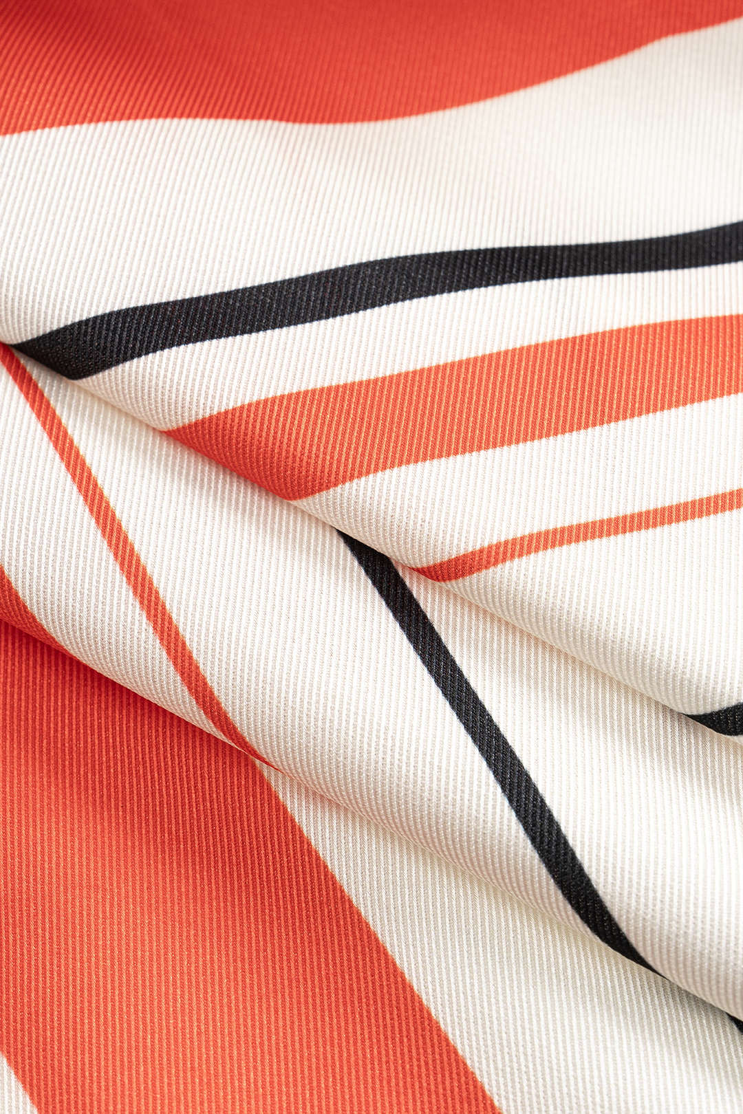 Stripes Print Asymmetrical Skirt