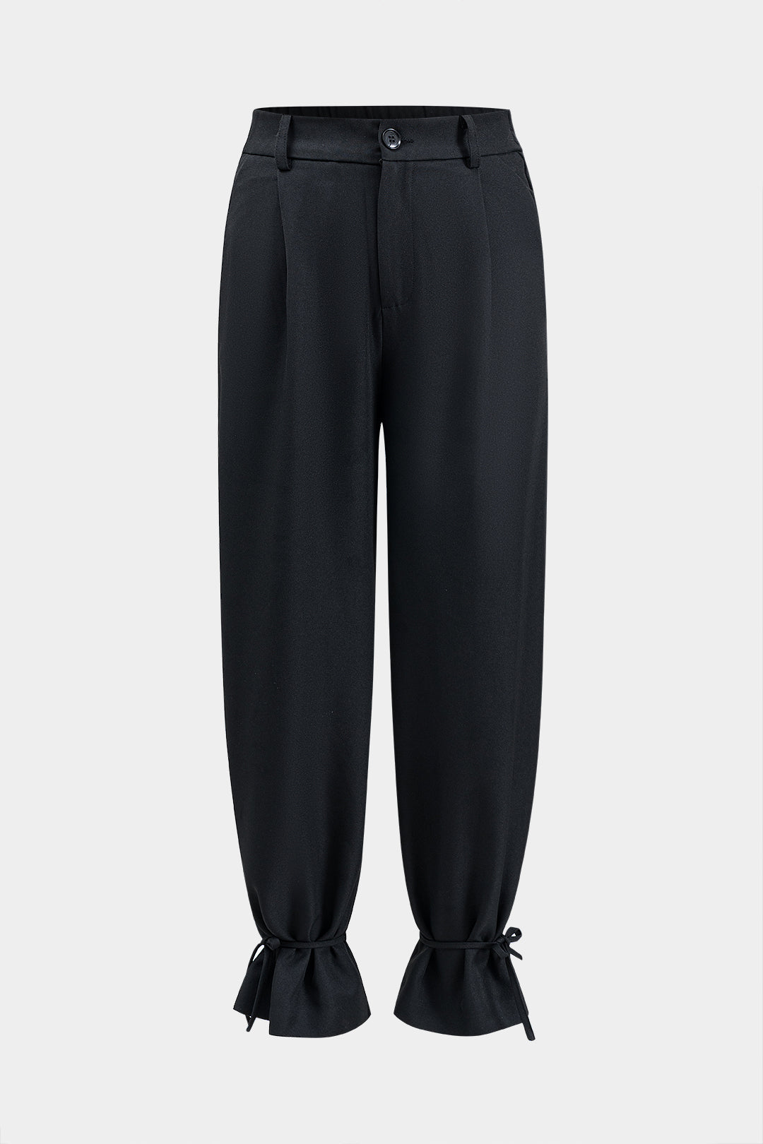 Tie-Up High Waist Trousers