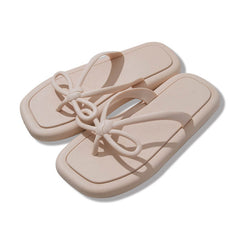 Fairy Style Bow Beach Flip-flops Female Sandals