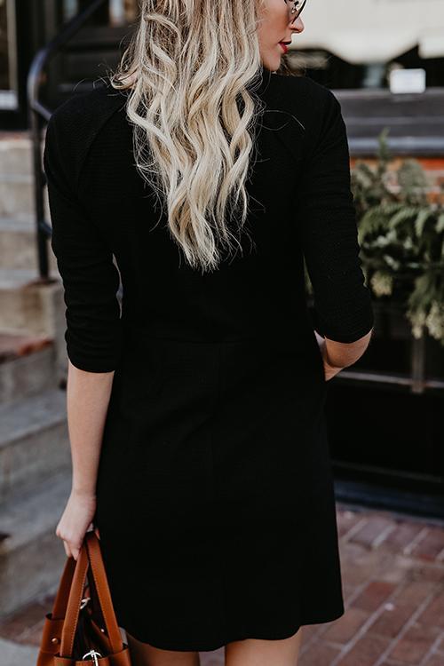 Casual Crew Neck Sleeve Dress